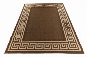Makro Abra Kusový koberec venkovní Sisal CORDA 1016 1 333 hnědý béžový Rozměr: 60x200 cm