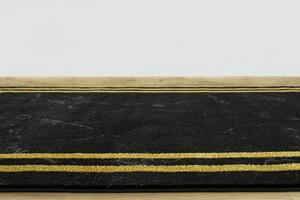 Makro Abra Moderní kusový koberec FESTIVAL 2741A černý / žlutý Rozměr: 160x230 cm