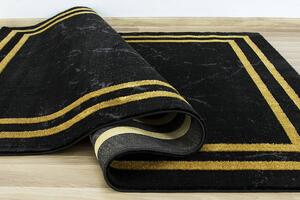 Makro Abra Moderní kusový koberec FESTIVAL 2741A černý / žlutý Rozměr: 160x230 cm