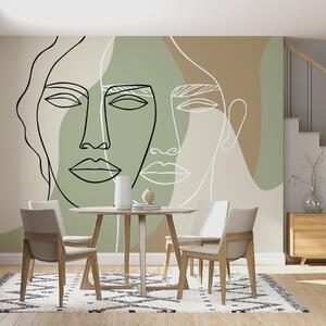 Fototapety Abstraktní tváře, Tapety Unikátní, w05550 : uwalls.cz