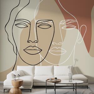 Fototapety Abstraktní tváře, Tapety Unikátní, w05550v1 : uwalls.cz