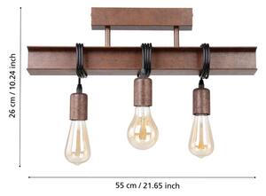 Eglo 43522 - Přisazený lustr TOWNSHEND 3xE27/60W/230V