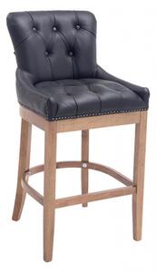 Barová židle Lakewood pravá kůže, Antik-světlá, černá