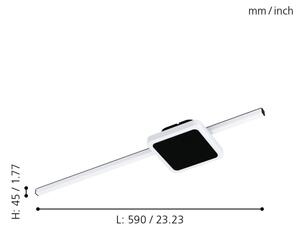 Eglo 99609 - LED Stropní svítidlo SARGINTO LED/6,3W/230V + LED/5,4W