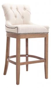 Barová židle Lakewood látkový potah, Antik-světlá, krémová