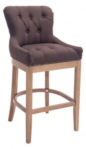 Barová židle Lakewood látkový potah, Antik-světlá, hnědá