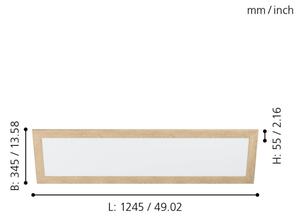 Eglo 99473 - LED Stropní svítidlo PIGLIONASSO LED/32W/230V 345x1245 mm