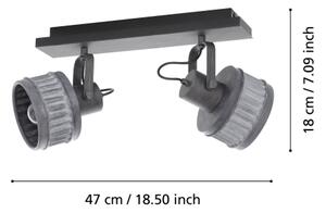 Eglo 43445 - Bodové svítidlo TURROCK 2xE27/28W/230V