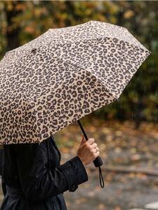 Sinsay - Deštník s leopardím vzorem - hnědá