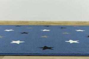 Balta Dětský kusový koberec KIDS 533752/94955 Hvězdy modrý Rozměr: 200x290 cm