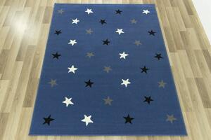 Balta Dětský kusový koberec KIDS 533752/94955 Hvězdy modrý Rozměr: 140x200 cm