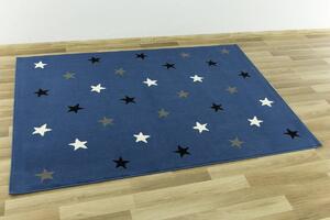 Balta Dětský kusový koberec KIDS 533752/94955 Hvězdy modrý Rozměr: 160x225 cm