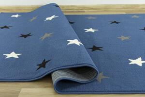 Balta Dětský kusový koberec KIDS 533752/94955 Hvězdy modrý Rozměr: 160x225 cm