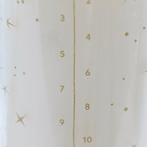 Adventní svíčka s čísly ve skle CALENDAR House Doctor - zlatá