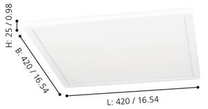 Eglo 900089 - LED RGBW Stmívatelné stropní svítidlo ROVITO-Z LED/16,5W/230V bílá