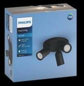 Bodové svítidlo Philips Pongee 50583/30/PN černé 3x max.10W