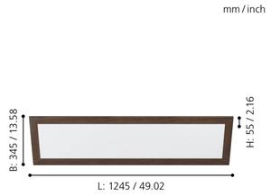 Eglo 99476 - LED Stropní svítidlo PIGLIONASSO LED/32W/230V 345x1245 mm