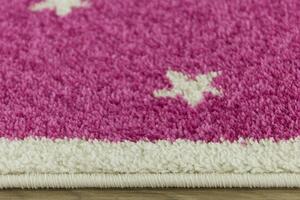 Makro Abra Dětský kusový koberec EMILY KIDS 2340A Kočička růžový Rozměr: 120x170 cm