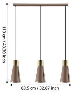 Eglo 98839 - LED Lustr na lanku LOSALOMAS 3xGU10/4,5W/230V