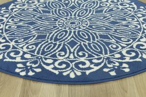 Balta Kulatý koberec LUNA 503788/94955 modrý Rozměr: průměr 140 cm
