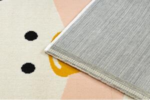 Makro Abra Dětský kusový koberec PASTEL 18428068 - Tučňáček krémový Rozměr: 120x170 cm