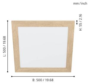 Eglo 99471 - LED Stropní svítidlo PIGLIONASSO LED/20W/230V 500x500 mm