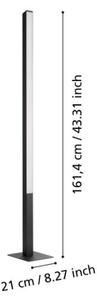 Eglo 99605- LEDRGBW Stmívatelná stojací lampa SIMOLARIS-ZLED/35W/230V 2700-6500K