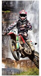 Bavlněná plážová osuška Motocross Enduro - 100% bavlna - 70 x 140 cm