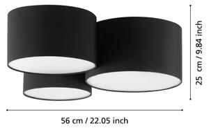 Eglo 99508 - Stropní svítidlo PASTORE 3xE27/60W/230V
