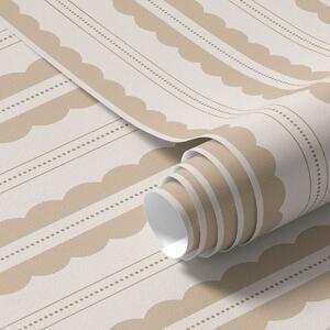 Tapety Béžové vlnité pruhy s jemným kontrastem, Tapety geometrie, Tapety pruhy, a01185v5 : uwalls.cz