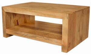 Konferenční stolek Hina s plnými boky 90x40x60 z mangového dřeva