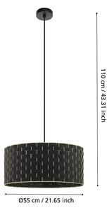 Eglo 99525 - Lustr na lanku MARASALES 1xE27/40W/230V pr. 55 cm