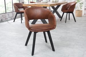 Designová židle Colby antik hnědá - II. třída