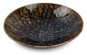 Hnědý hluboký porcelánový talíř ø 21 cm Resto – BonBistro