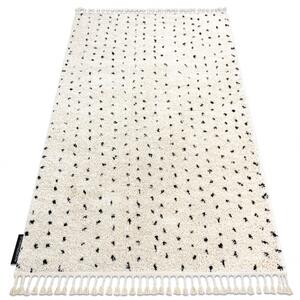 Makro Abra Moderní kusový koberec BERBER SYLA B752 Tečkovaný krémový Rozměr: 60x250 cm
