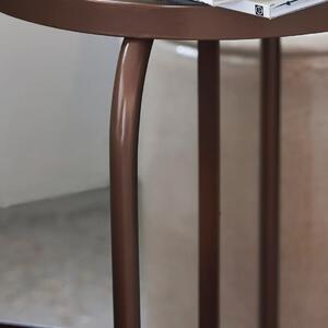 House Doctor Zlato hnědá kovová stolička Shaker 50,5 cm