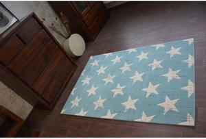 Makro Abra Moderní kusový koberec SCANDI 18209/031 Hvězdy modrý Rozměr: 120x170 cm