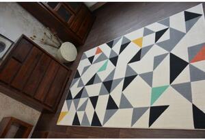 Makro Abra Moderní kusový koberec SCANDI 18214/763 Trojúhelníky vícebarevný Rozměr: 80x150 cm