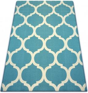 Makro Abra Moderní kusový koberec SCANDI 18218/631 Trellis světle modrý Rozměr: 120x170 cm