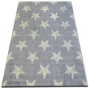 Makro Abra Moderní kusový koberec SCANDI 18209/052 Hvězdy šedý Rozměr: 120x170 cm