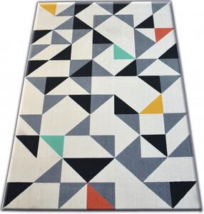 Makro Abra Moderní kusový koberec SCANDI 18214/763 Trojúhelníky vícebarevný Rozměr: 80x150 cm