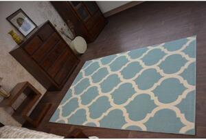 Makro Abra Moderní kusový koberec SCANDI 18218/631 Trellis světle modrý Rozměr: 120x170 cm