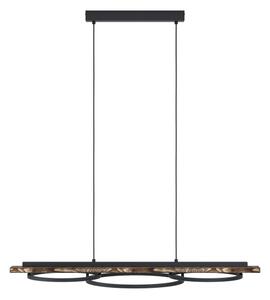 Eglo 99624-LED Stmívatelný lustr BOYAL 2xLED/12,5W/230V+LED/15,5W hnědá/černá