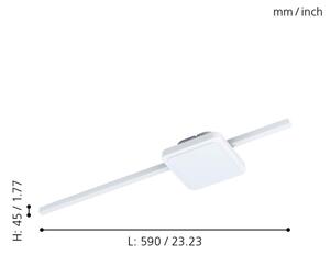 Eglo 99607 - LED Stropní svítidlo SARGINTO LED/6,3W/230V + LED/5,4W