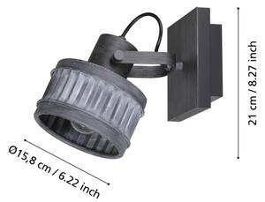 Eglo 43444 - Bodové svítidlo TURROCK 1xE27/28W/230V