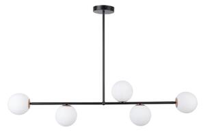 Lustr na tyči GAMA 5xG9/12W/230V černá