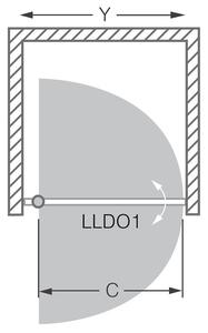 Roltechnik Sprchové dveře jednokřídlé 80 cm LLDO1