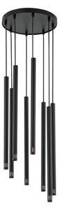 Lustr na lanku STALACTITE LASER 8xG9/2,5W/230V černá