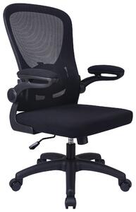 OTOČNÁ ŽIDLE, síťovina, tkaná látka, černá Modante, Online Only