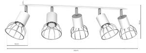 Bodové svítidlo DANTE 5xGU10/25W/230V bílá/lesklý chrom